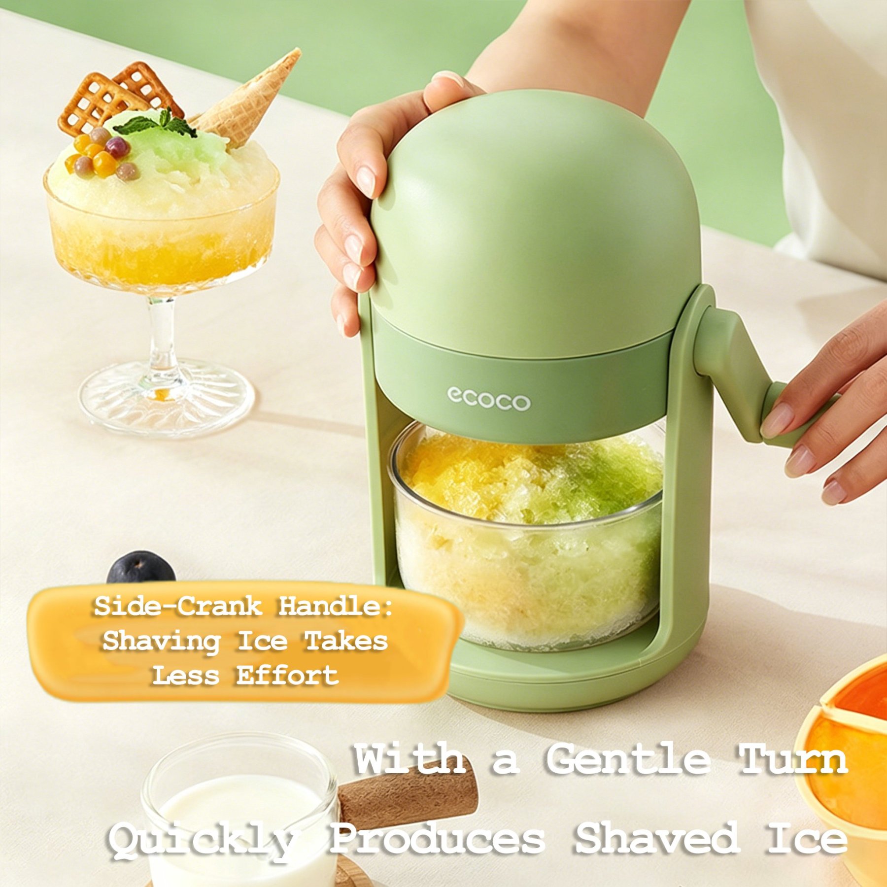 🍓 Two-Flavor Ice Shaver – Summer Fun for Everyone