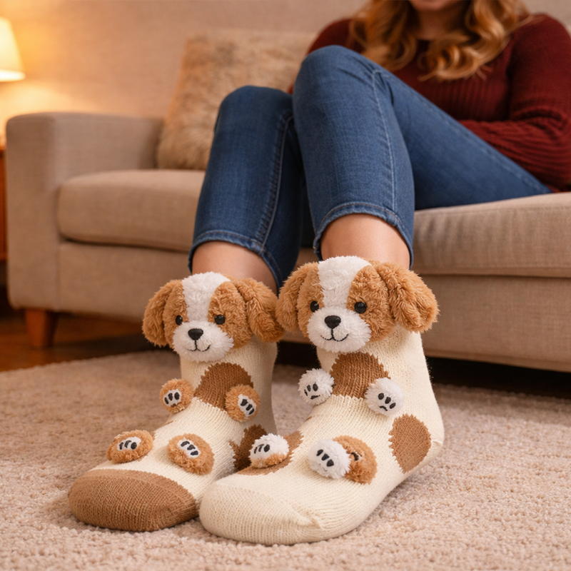 🔥HOT SALE 49% OFF🦥Handmade 3D Animal Socks🧦 – Cozy, Cute & Gift-Ready