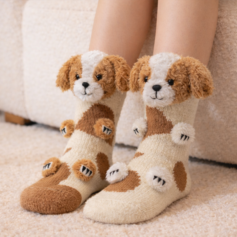 🔥HOT SALE 49% OFF🦥Handmade 3D Animal Socks🧦 – Cozy, Cute & Gift-Ready