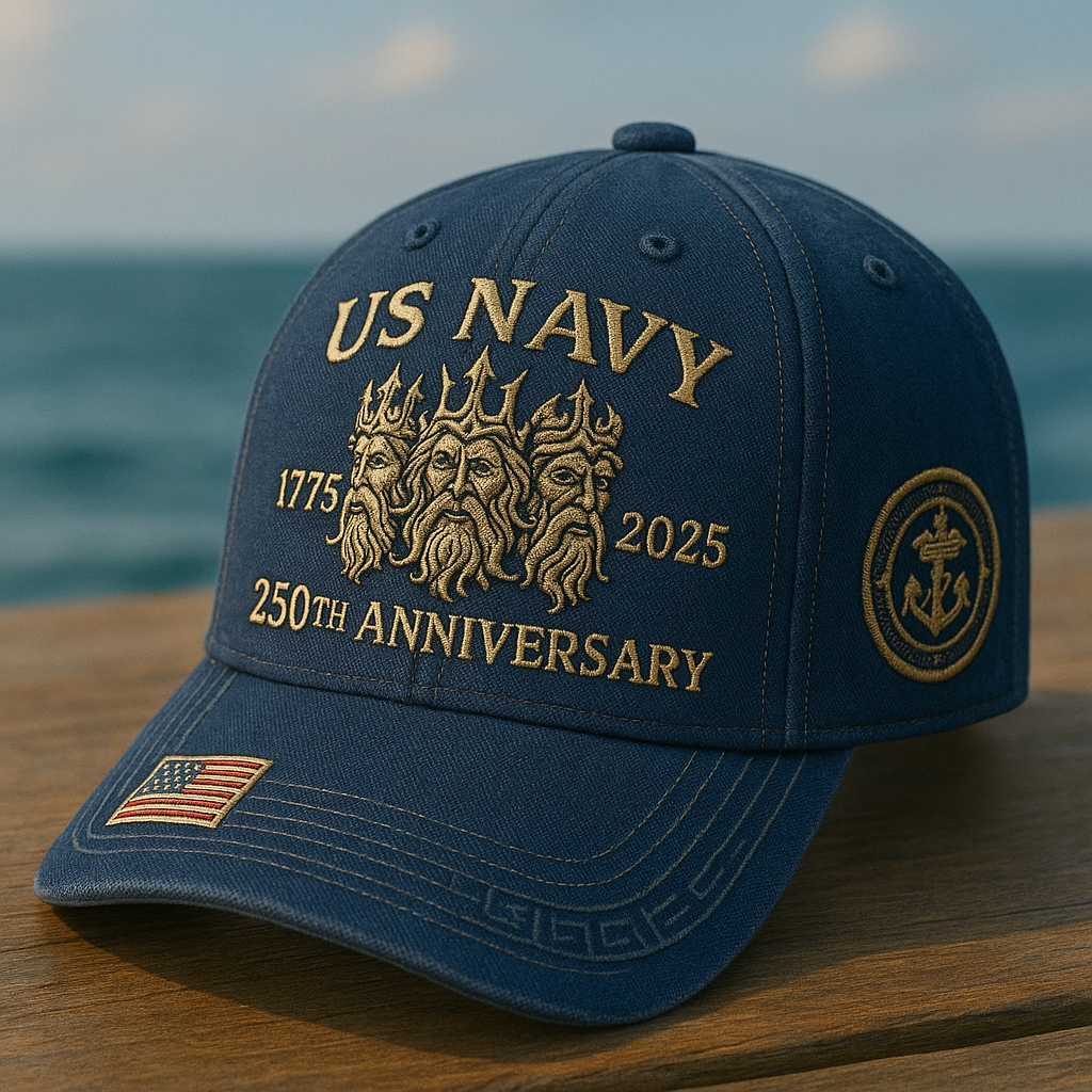 US Navy 250 Years - Heritage Embroidered Cap Series