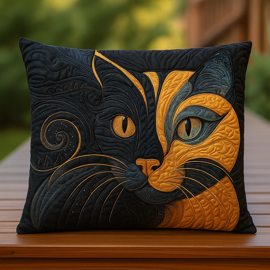 Interesting Quilted Pillow