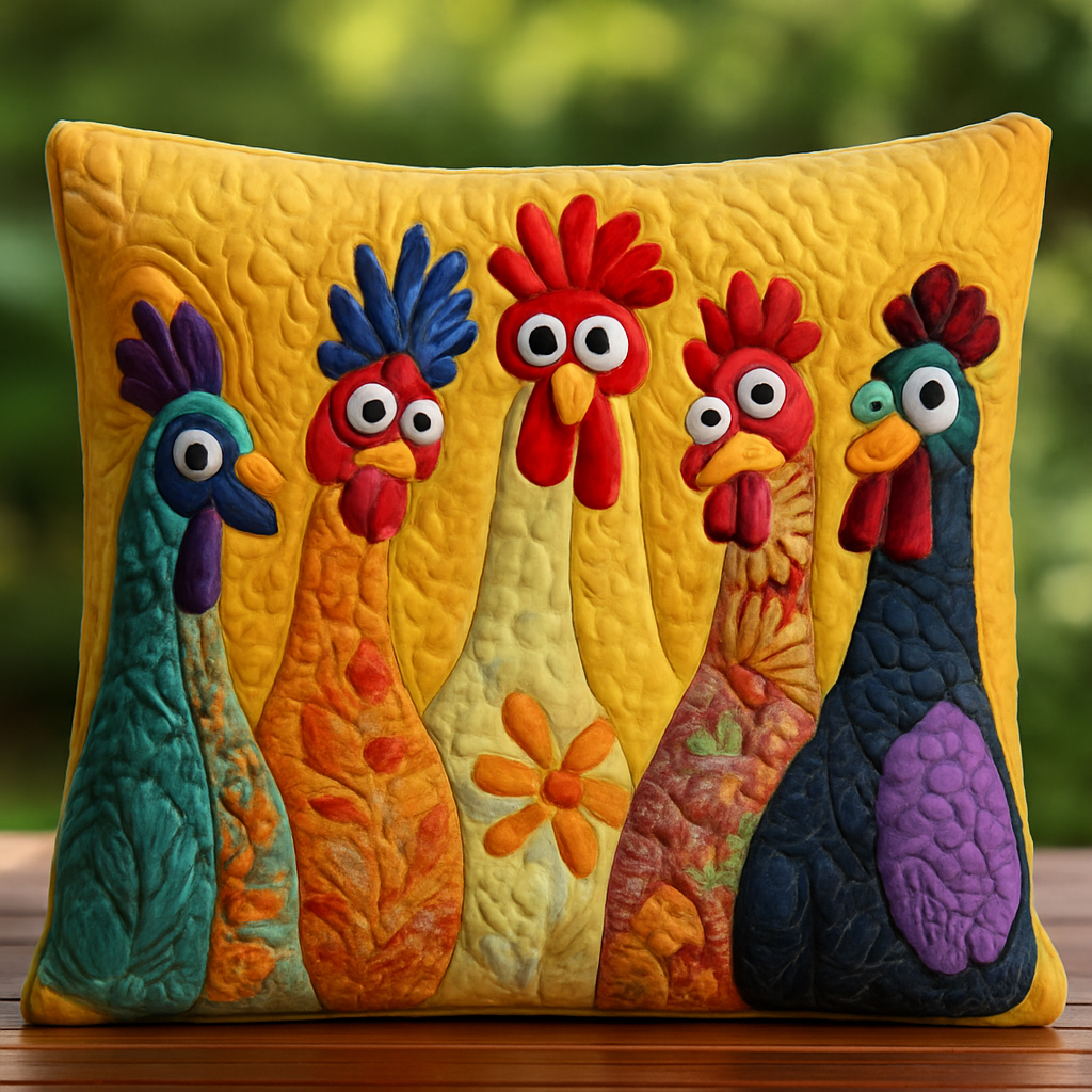 Interesting Quilted Pillow