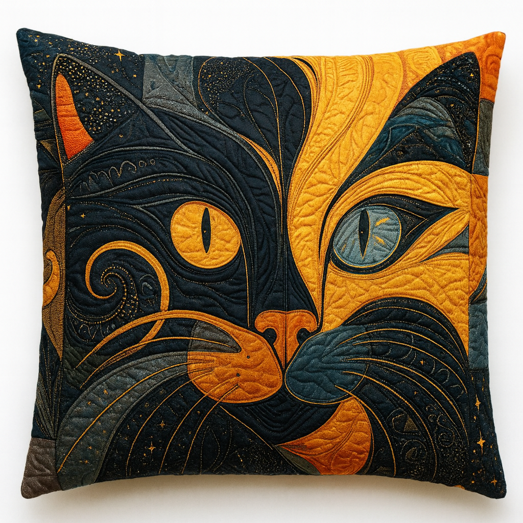 Interesting Quilted Pillow