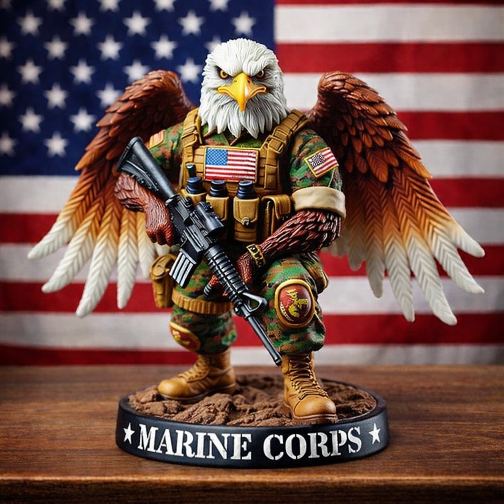 🦅Mirovay™ Patriotic Eagle Military Figure | Resin Collectible Decor
