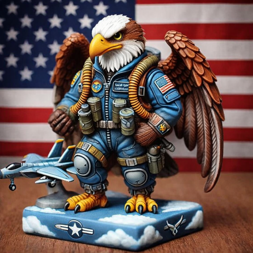 🦅Mirovay™ Patriotic Eagle Military Figure | Resin Collectible Decor