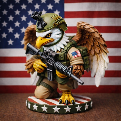 🦅Mirovay™ Patriotic Eagle Military Figure | Resin Collectible Decor