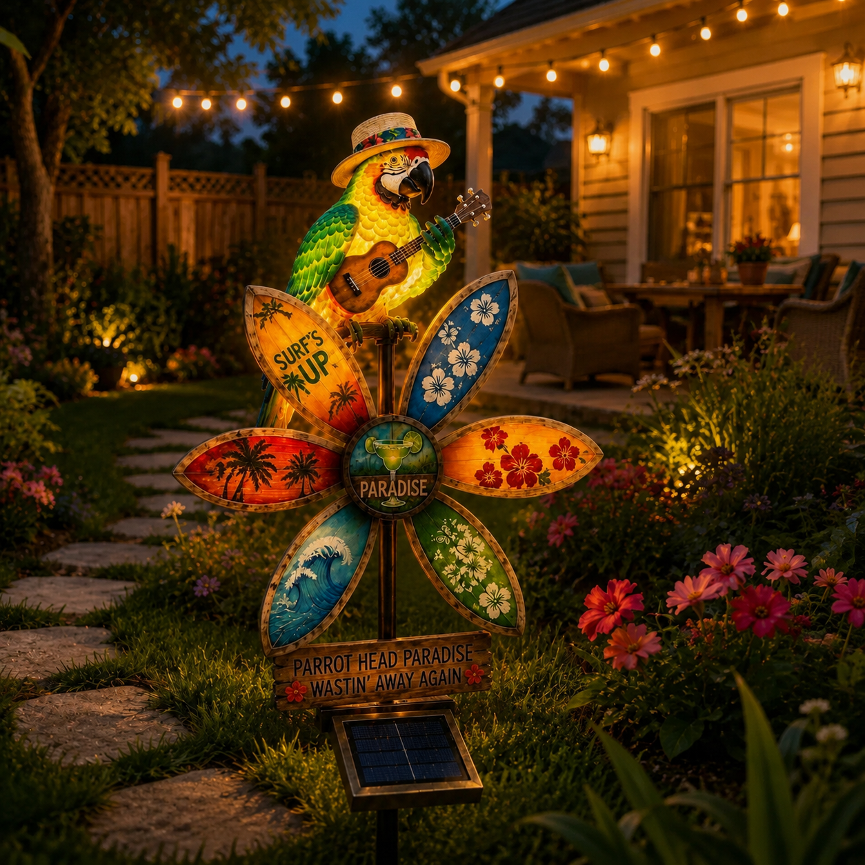 🔥Last Day 48% OFF Sola🔥-🌴Powered Parrot Garden Light- "Wastin" Away Again"