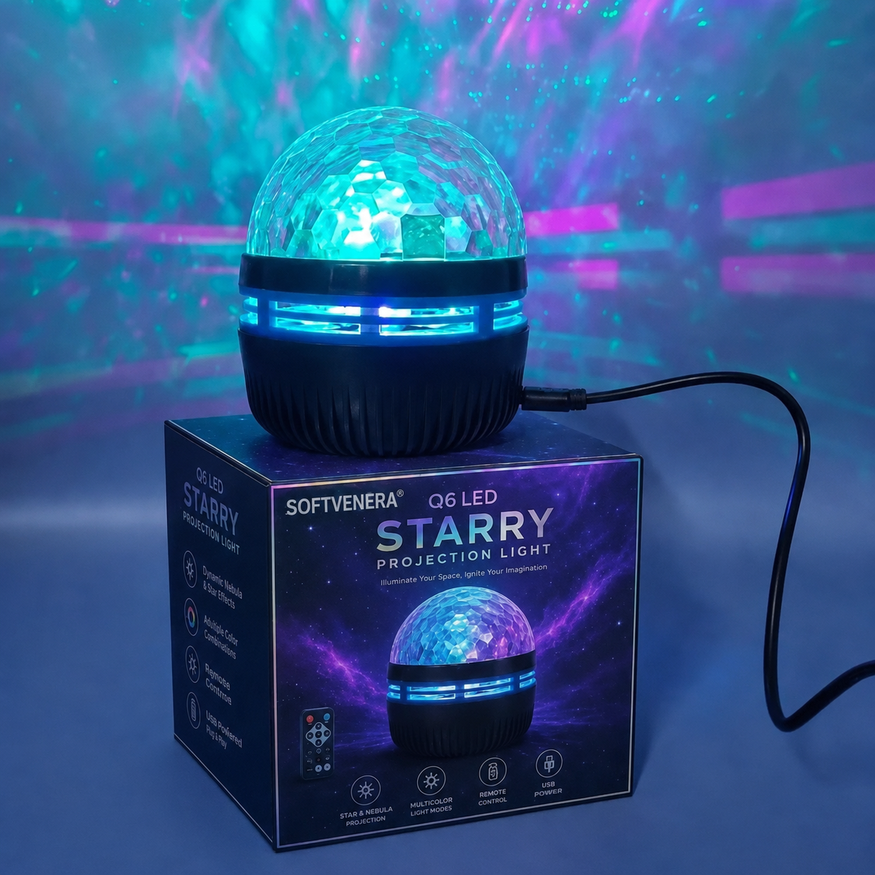 Official Store | 💕🎁SOFTVENERA® 5D Smart Holographic Starry Sky Projector (HD Smart Dynamic 5D)
