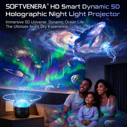 Official Store | 💕🎁SOFTVENERA® 5D Smart Holographic Starry Sky Projector (HD Smart Dynamic 5D)