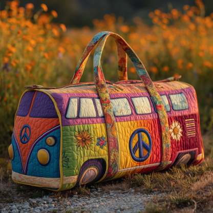 Hippie Van Quilted Duffle Bag GFTOMA3271