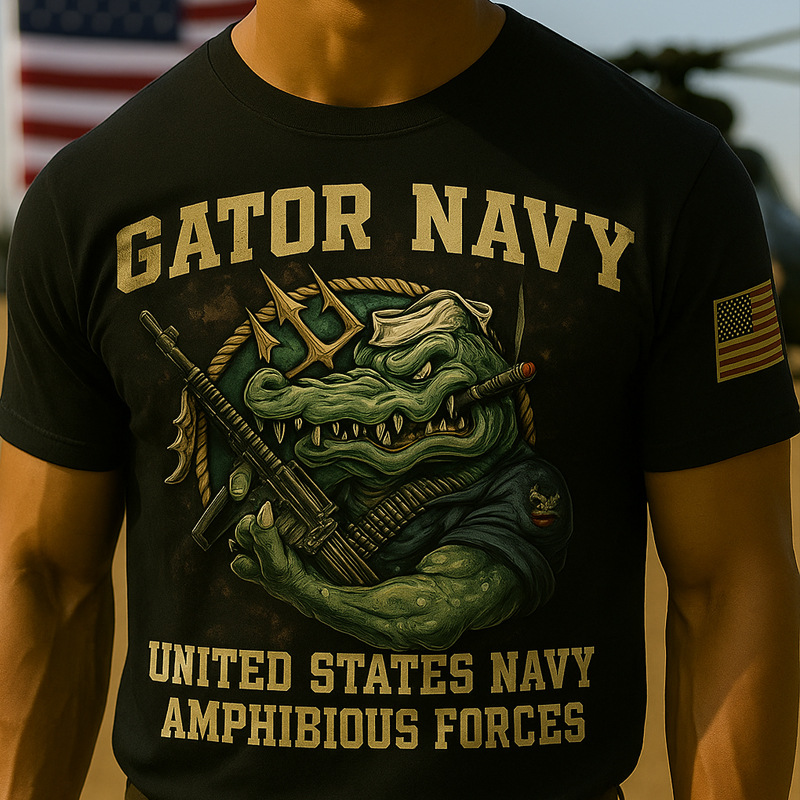 🔥 LAST DAY 50% OFF – Deep Waters™ Navy Anniversary Tee