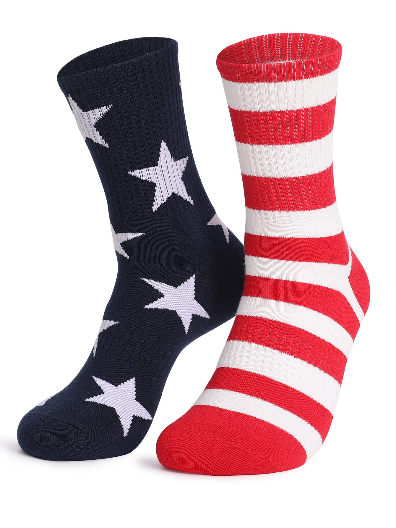 Stars & Stripes Cotton Socks – Patriotic USA Flag Design