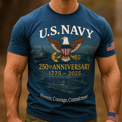 🔥 LAST DAY 50% OFF – NAVY 250™ Heritage Tee