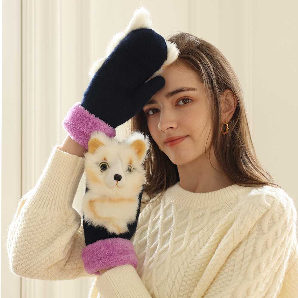 🎉The Perfect Gift ✨Hand-knitted animal Mittens for Adult