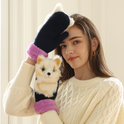🎉The Perfect Gift ✨Hand-knitted animal Mittens for Adult