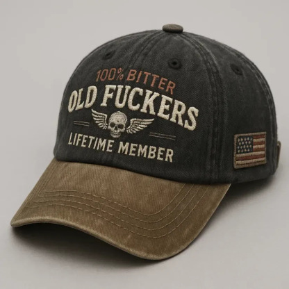 🧢 Old F*ckers Club - Vintage Cotton Baseball Cap