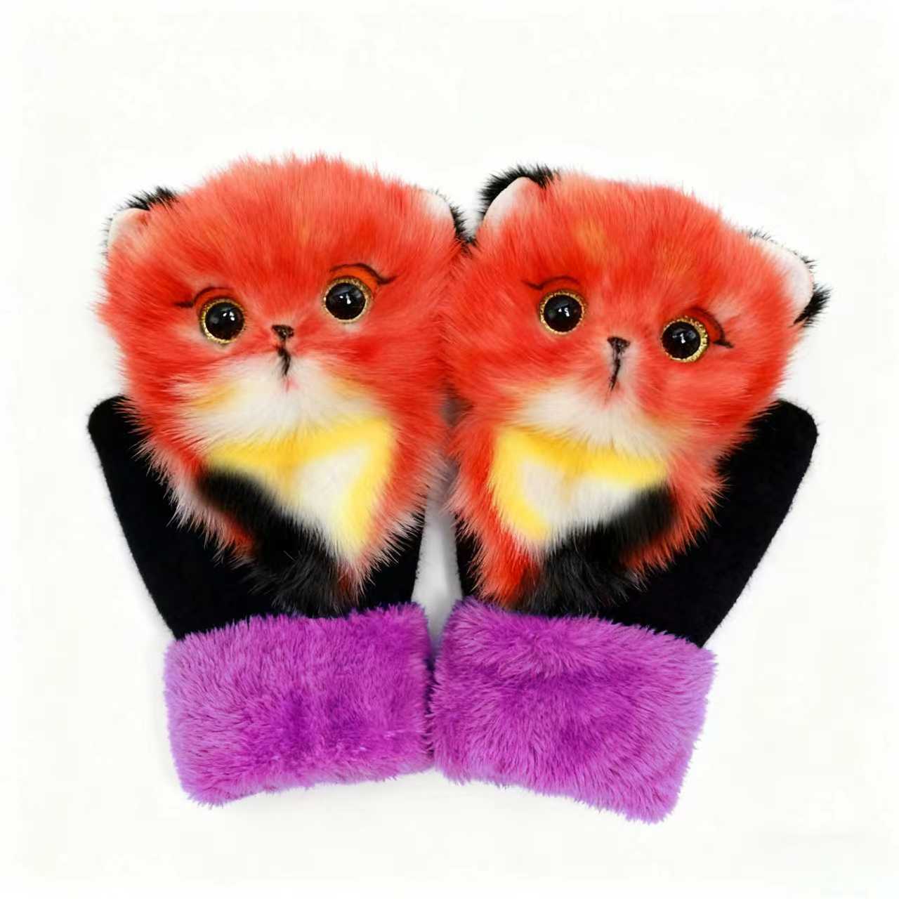 🎉The Perfect Gift ✨Hand-knitted animal Mittens for Adult