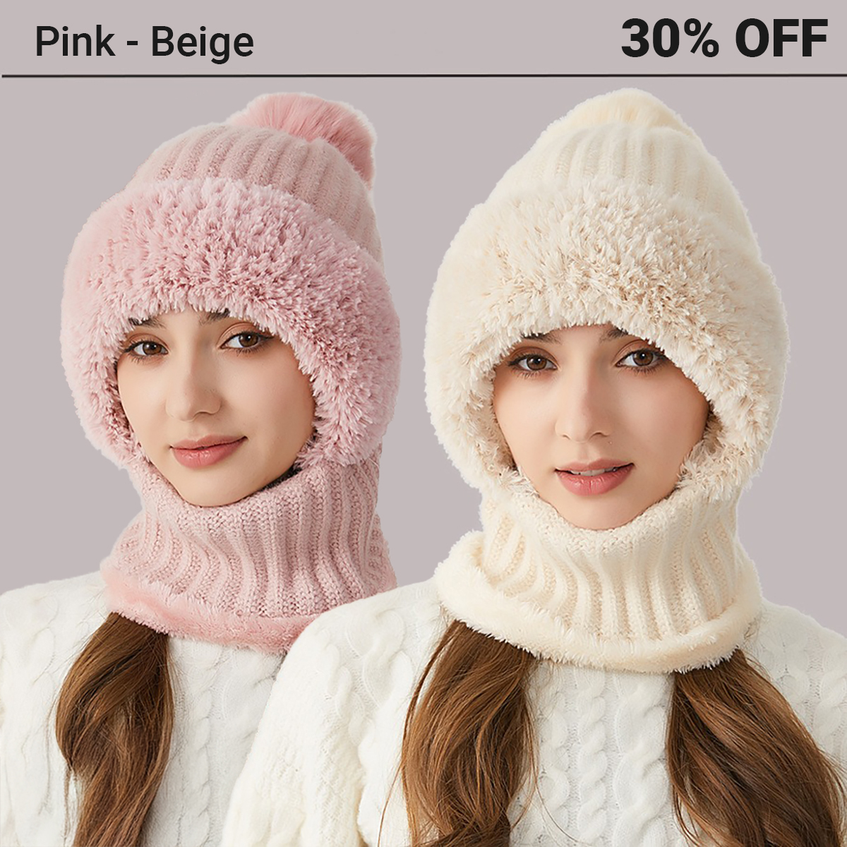 🔥50% OFF🎁Women's Knitted Hat In Autumn And Winter