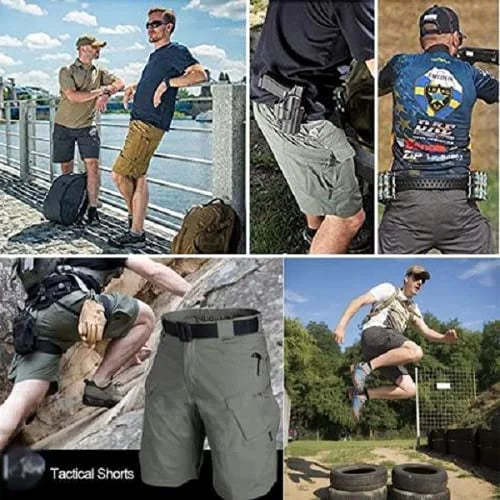 Men's Waterproof Cargo Shorts - Quick-Dry Summer Hunting Shorts