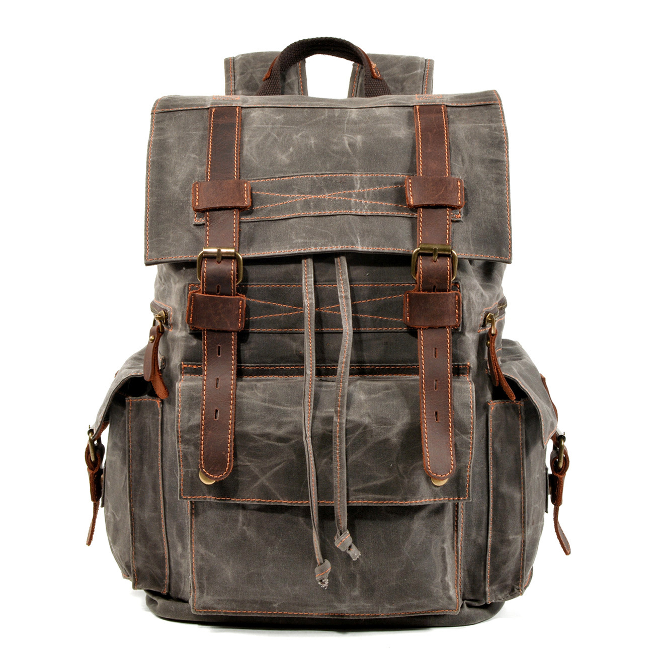 Beeswax Canvas Travel Retro Backpack