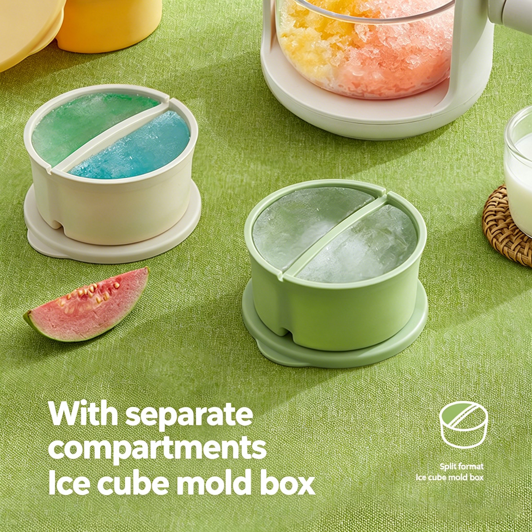 🍓 Two-Flavor Ice Shaver – Summer Fun for Everyone