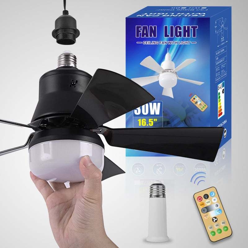 🏆LAST DAY SALE 60% OFF🔥40W LED Ceiling Fan Light – 20.5” Ultra-Quiet with Remote