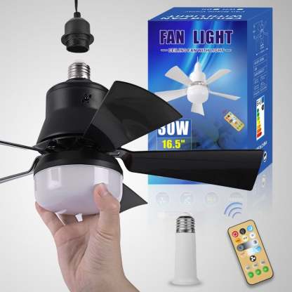 🏆LAST DAY SALE 60% OFF🔥40W LED Ceiling Fan Light – 20.5” Ultra-Quiet with Remote