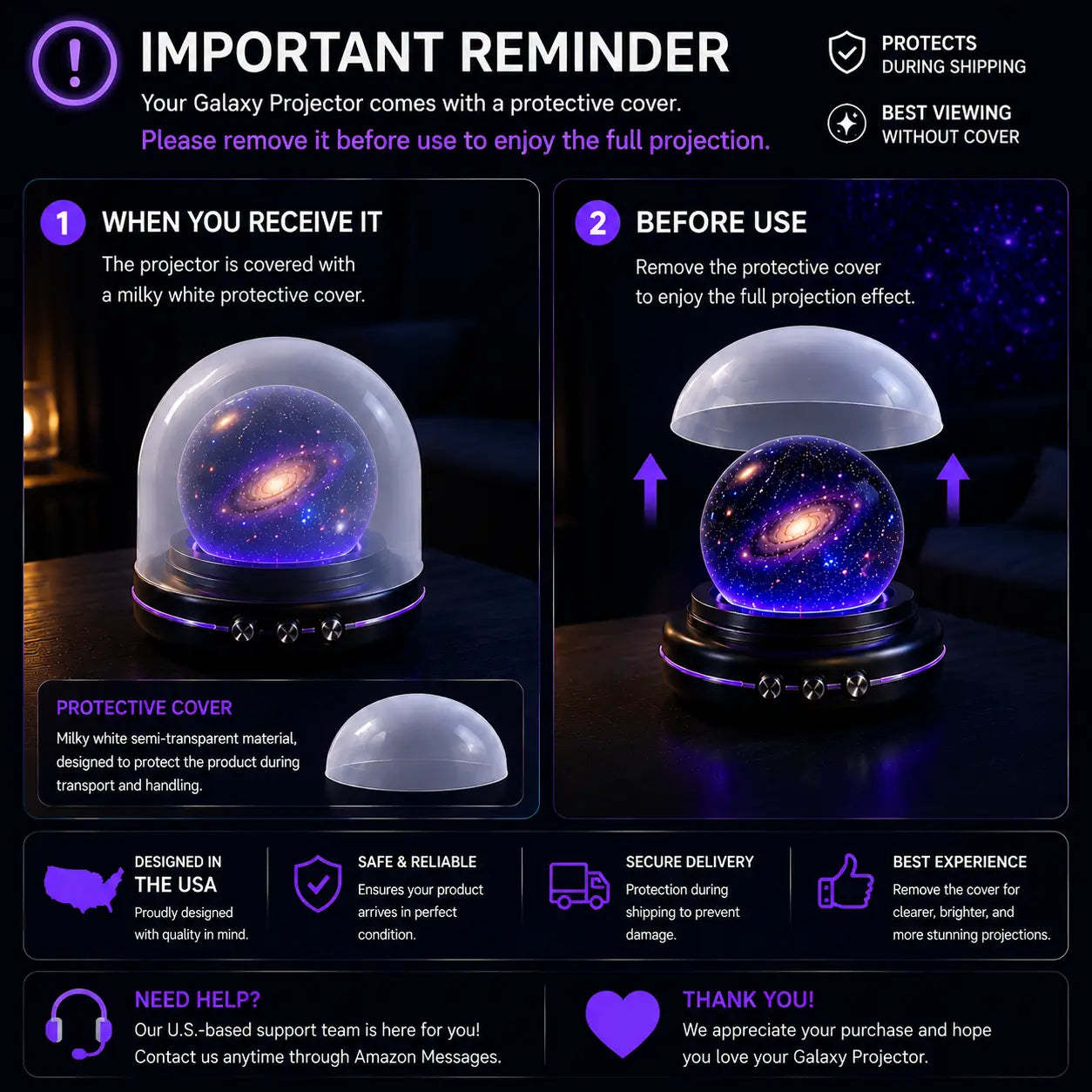 🌌5DMini Galaxy Star Projector🧸