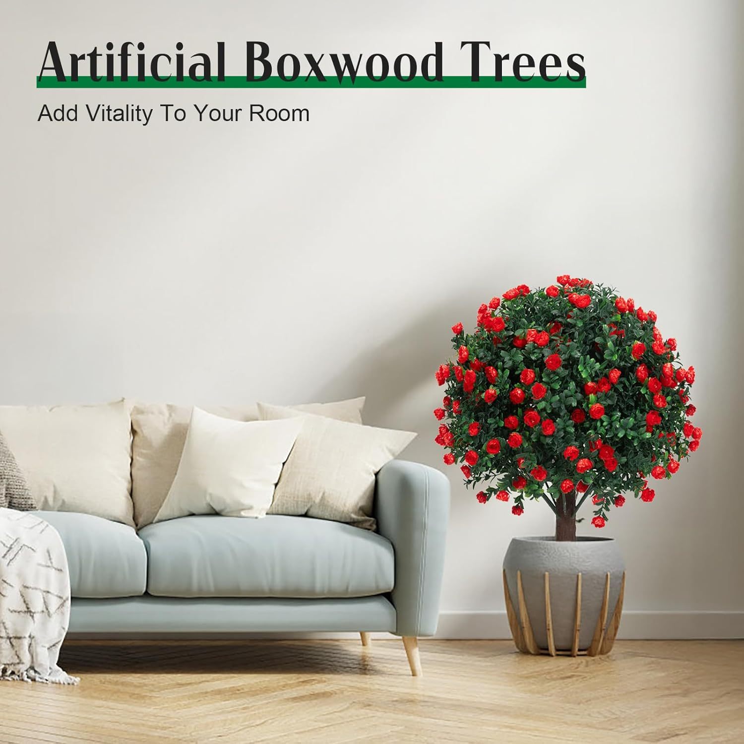 🌳Artificial Boxwood Topiary Ball Trees & Lavender Trees
