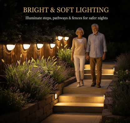 Outdoor Solar Fence Light