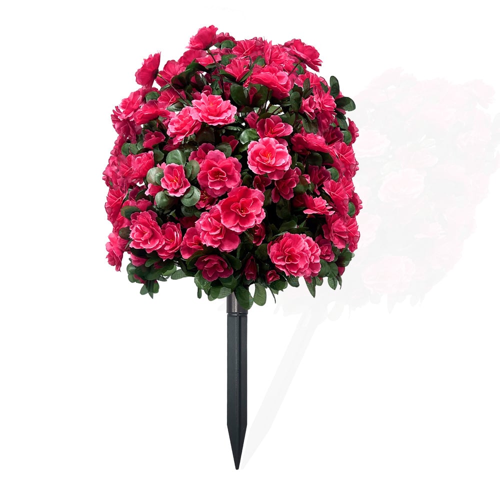 Artificial Boxwood Topiary Ball Trees with Ground Spikes