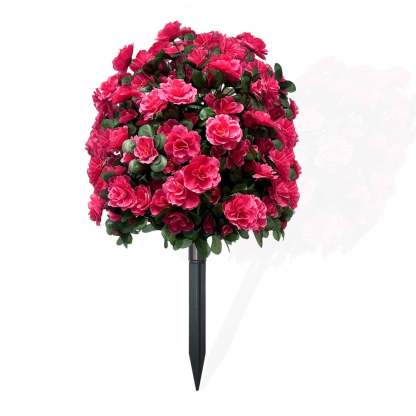 Artificial Boxwood Topiary Ball Trees with Ground Spikes