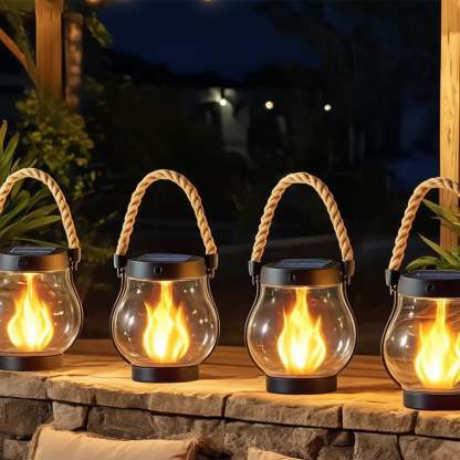 🔥 Solar Garden Lanterns – No Wiring, Auto-On at Dusk! Last Chance Before They're Gone!