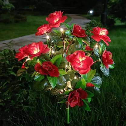 Simulation Azalea Flower Ground Stake Solar Light💐💡