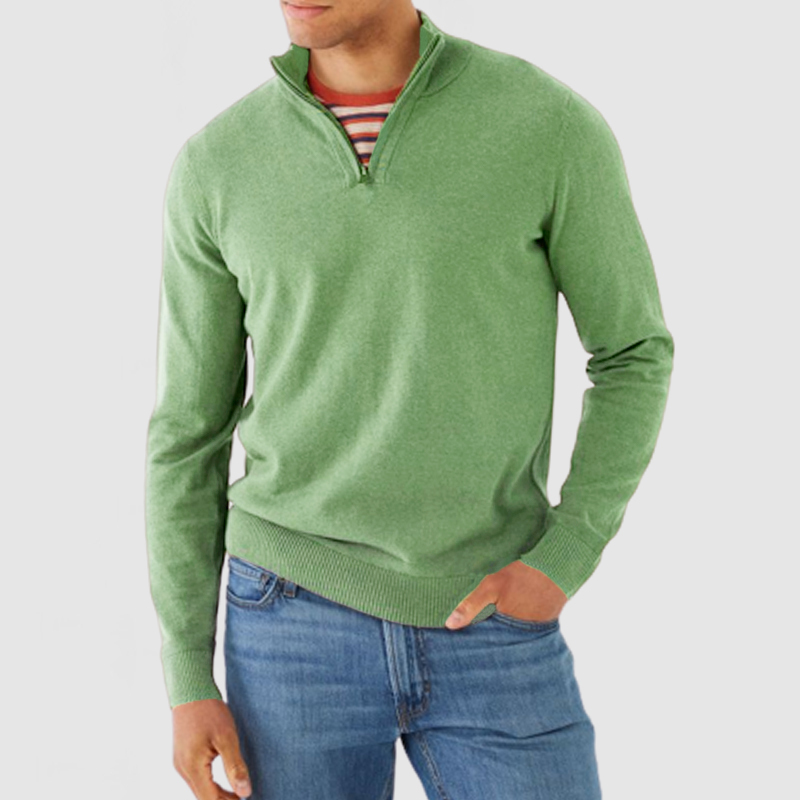 Men's Stand Collar Casual Cashmere Basic Sweater