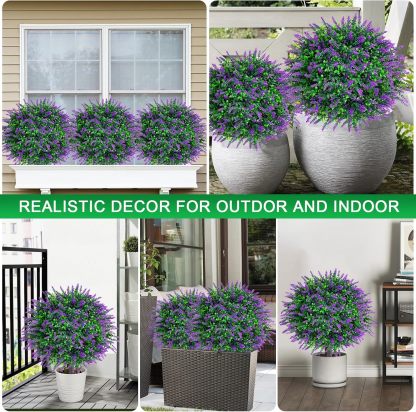 🌳Artificial Boxwood Topiary Ball Trees & Lavender Trees