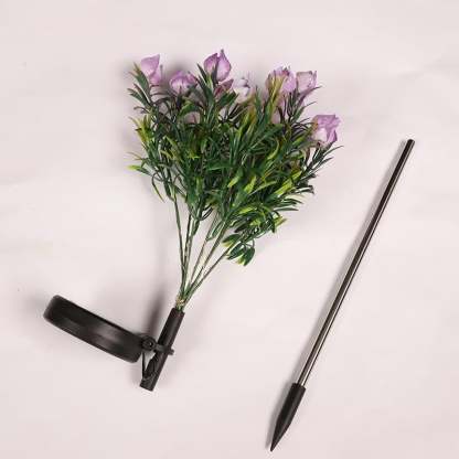 Solar Powered Gardenia Flower Ground Stake Garden Lights