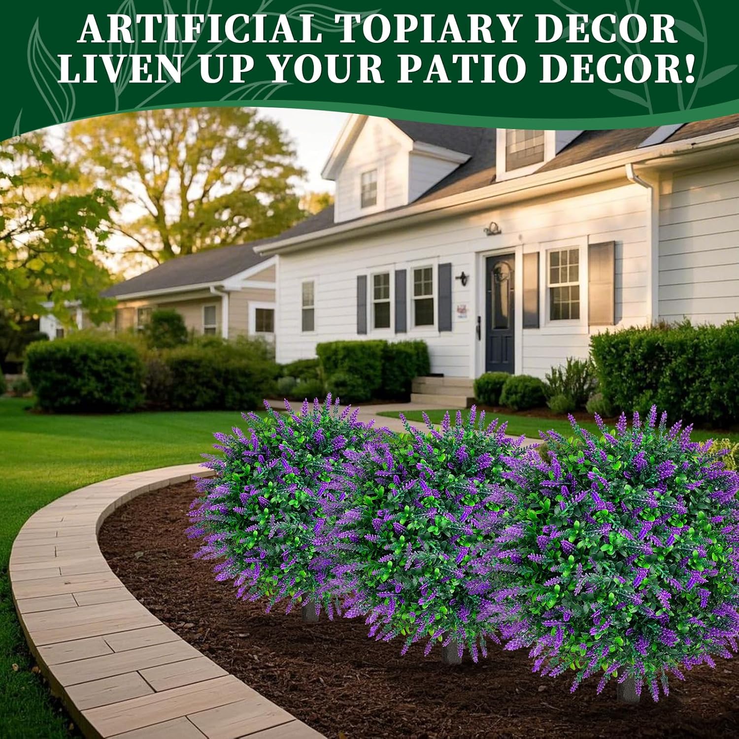 🌳Artificial Boxwood Topiary Ball Trees & Lavender Trees