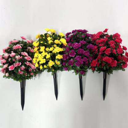 Artificial Boxwood Topiary Ball Trees with Ground Spikes