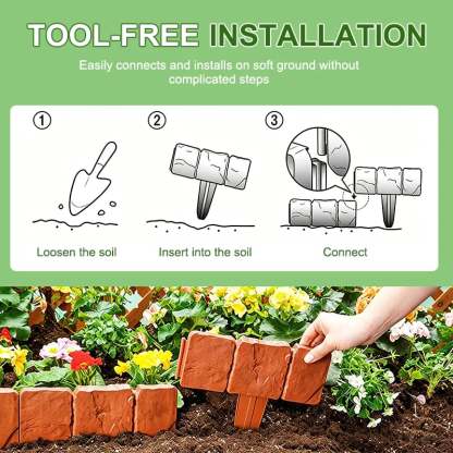 🔥 [40% OFF Limited Time] Plastic Garden Retaining Fence