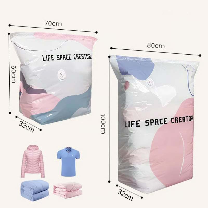 📦 Large-Capacity Vacuum Bags – No Pump Needed! 💨✨