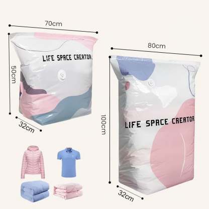 📦 Large-Capacity Vacuum Bags – No Pump Needed! 💨✨