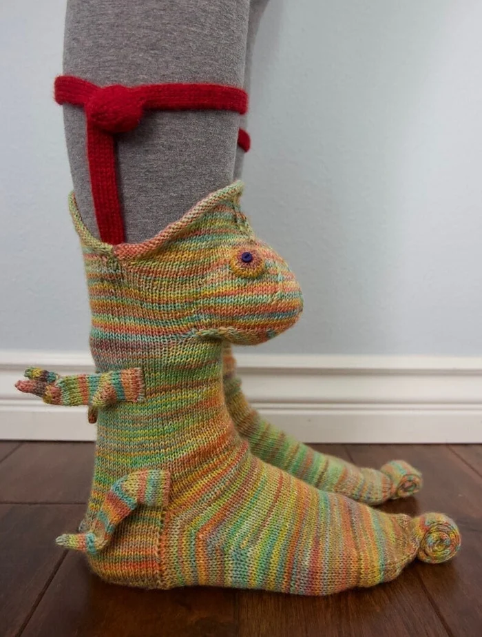 🎅Christmas Sale- 3D Knit Crocodile Socks