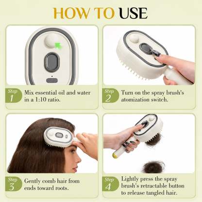 🏆Flash Sale⚡ 50K+ SOLD! Almost Gone-2026 Electric Steaming Massage Hair Care Brush