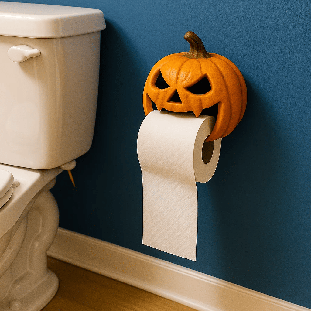🎃Halloween Early Bird Special Sale 49% OFF - Pumpkin Bucket Toilet Paper Holder