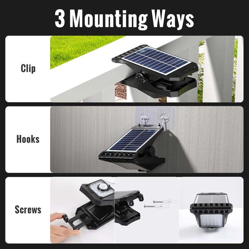 2025 New USB & Solar Charging Clip LIght