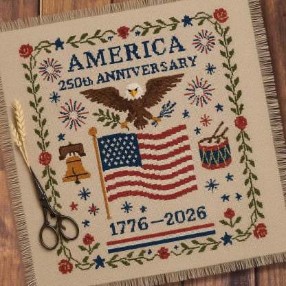🦅US 250th Anniversary Cross Stitch Kits ✨250th Anniversary of American Independence