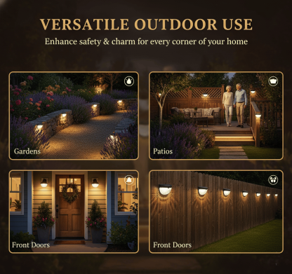 Outdoor Solar Fence Light