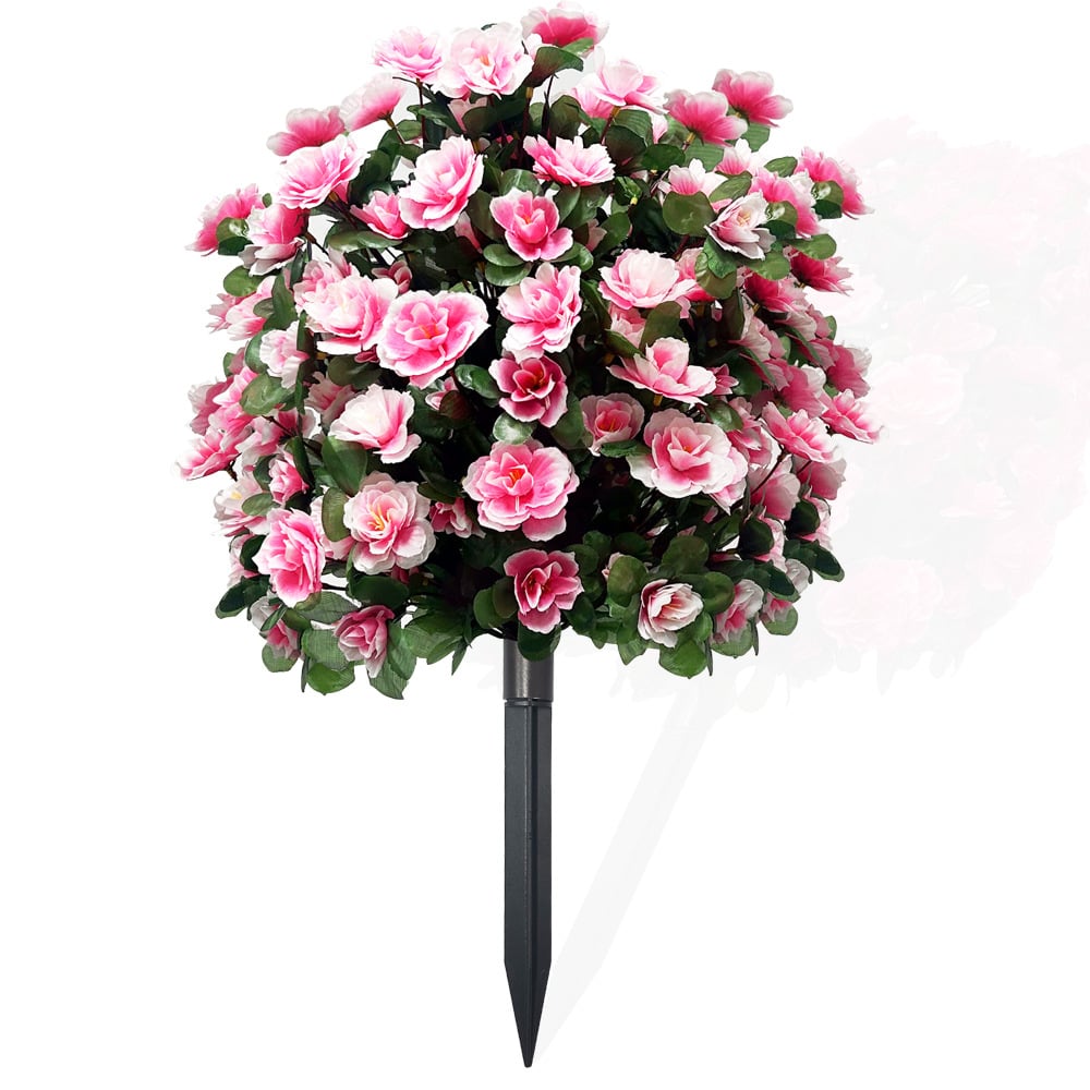 Artificial Boxwood Topiary Ball Trees with Ground Spikes