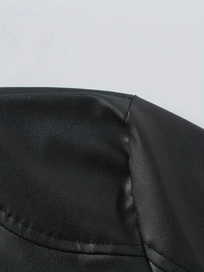 Men’s Genuine Calfskin Leather Jacket – Handcrafted Classic Style